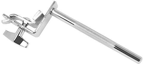 Kuhglocken Befestigungsklemme 6 Zoll für Schlagzeug und Bassdrum | Silberfarbenes Metall, Verschleißfest und Robust Verarbeitet, für Performance Einsatz