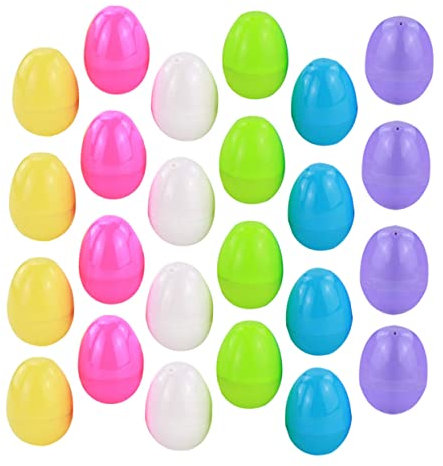 CIYODO 36pcs Easter Empty Eggs Easter Plastic Eggshell Decorative Candy Boxes Toys for Boys and Girls Boy Girl