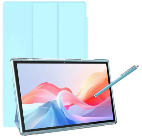 10 Inch Tablet With Tablet protective Case and Stylus, Android 15 Tablets, 8GB RAM 32GB ROM/1TB Expansion, 8H 6000mah Battery Wifi Bluetooth 10.1 IPS HD Touchscreen 2MP+8MP Dual Camera Tablets Blue.