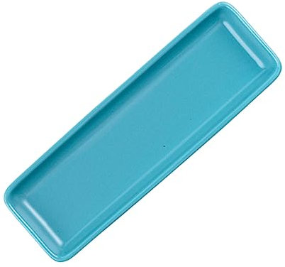 DINHEAROM Piatto Per Sushi e Snack Elegante Tavola Decorativa Ceramica Blu Per Ristoranti e Uso Domestico Pratico Per Sushi Dumplings e Snack