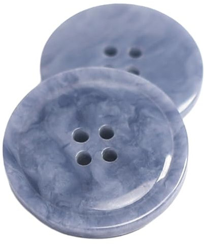 Wambere 20 Stück Mantelknöpfe 20mm Runde Bastelknöpfe 4 Löcher Knöpfen Hemdknöpfe Zierknöpfe Windjackenknöpfe Pulloverknöpfe Anzügeknöpfe für DIY Handwerk Nähen Kleidungsdekoration,Blau
