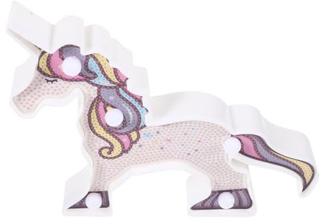 Hemobllo Lampada Forma Di Unicorno Led Luce Da Tavolo Forma Di Animale Centrotavola Decorativa Lampada Da