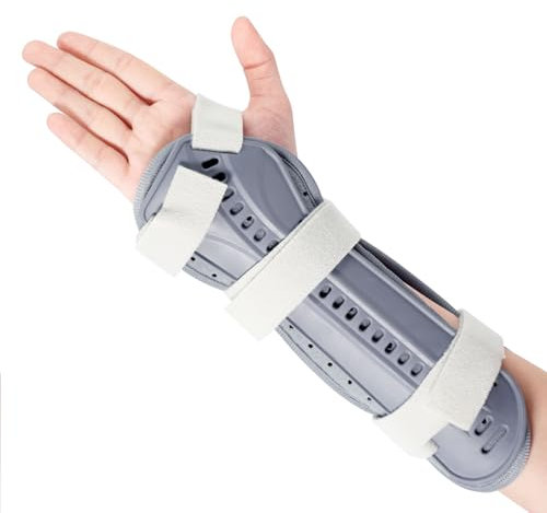 Wepai Atmungsaktive Handgelenkschiene, Schiene Handgelenk für Männer und Frauen, Bandage Handgelenk für Gebrochener Arm, Ellbogen, Handgelenkstütze und Wiederherstellung von Verletzungen (Rechts)