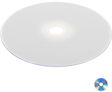 KONTONTY Dischi Cd-r e Dvd Vergini Alta Capacità per Registrazione Audio e Dati, Set Custodia, Masterizzazione Rapida, Supporto Multiformato, Portatili per Musica e Backup