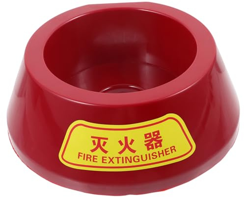 Mikikit Plastic Fire Extinguisher Floor Stand Base for Powder Extinguishers with Stable Design Bright Color Safety Rack Practical Storage