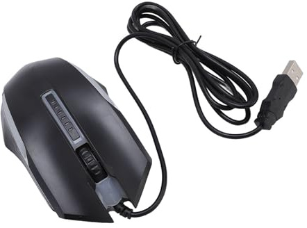 Topiky Souris Filaire USB Rvb 1200 DPI avec Prise Confortable pour Ordinateur de Bureau et Ordinateur Portable, Matériau ABS