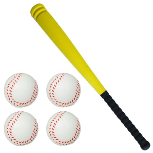Yarryuter Barnset med Basebollträ och Bollsats Plastbasebollspel Sportspel Baseballspelset Sport för Utomhusbakgård C