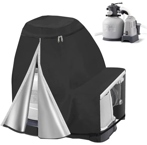KEAGAN Poolpumpenabdeckung Pool Sandfilteranlage Abdeckung wasserdichte, Staubdicht, 600D Oxford Pumpenhäuschen für Poolpumpe Abdeckung 70 * 65 * 55cm