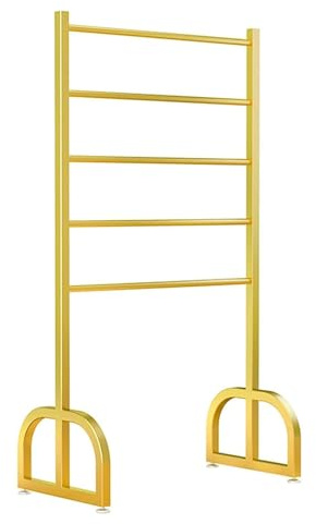 5-nivås metallhalsdukshållare - robusta kläder för detaljhandels- och kommersiellt bruk, byxor och halsdukshållare, justerbart golvstativ, 100 x 40 x 150 cm