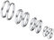 PROSTEEL 4 Paare Creolen Ohrringe Set Huggie Kreolen Ohrringe Edelstahl Hoop Klappcreolen Ohr Piercing 10mm 14mm 16mm 20mm 4 Größe Set, silber