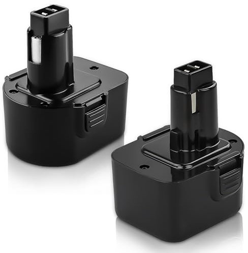 2 Piezas Topbatt 12V NI-MH 3,6Ah Batería de Repuesto para Dewalt Batería DE9071 DE9072 DE9074 DE9075 DE9037 DE9501 DW9071 DW9072 152250-27 397745-01