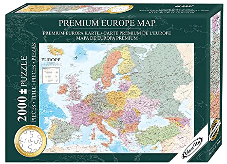 Close Up Europakarte Puzzle 2000 Teile Englisch 97 x 69 cm (96,6cm x 68,8cm)