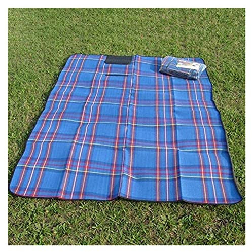 FHYTGBS Faltende Camping-Matte - Outdoor-Strand-Picknick-Licht Weg wasserdicht Schlaf-Camping-Plaid-Pad-Matte (Color : Blue, Size : 200 x 150cm)
