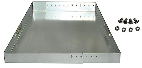 rockible Vassoio per caminetto, posacenere per caminetto, con Manici Griglie Incluse Dadi e bulloni Cassetta per Cenere per caminetto, Cassetta per caminetto