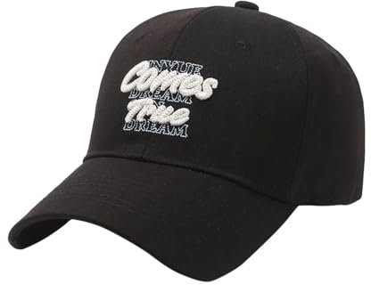 Luadnysin Casquette Noire Baseball Casquettes De Homme Rouge Ete Blanche Vintage Rose Noir Running Cap Été Grande Taille Chapeau Tennis France Velo Golf Marin Course a Pied Securite Jean Trail