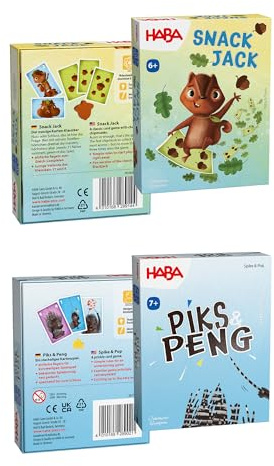 HABA Unisex Spielesammlung 2-Pack Snack Jack & Piks Peng - Mehrfarbig - Größe One Size