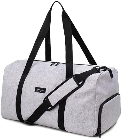 Jadyn B Weekender Bag - 56 cm./ 52 L große Damen-Reisetasche/Sporttasche mit Schuhfach (Heather Gray)