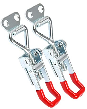 WANGCL 2PCS Lever Latch Latch Box Toggle Clamp Lever Ladder Clamps For Boxes Cupboard Drawer Door Window Adjustable Toggle Clamp Quick Release Pull Latch
