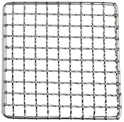 1pc Square BBQ Grill Net 304 Stainless Steel Mesh Barbecue Non-stick Grilling Mats Outdoor Bbq Grill Racks Meshes Accessory (Size : 30x25cm)