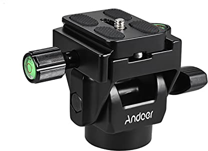 Andoer M-12 Monopode Tête inclinable panoramique Téléphoto d'observation des oiseaux avec plaque à dégagement rapide