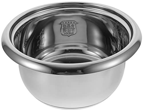 UPKOCH Doublure De Cuiseur à Riz Rizière Récipient De Cuisson Intérieur Remplacement De La Casserole Du Cuiseur à Riz Pot De Électrique Casseroles Et Poêles Acier Inoxydable
