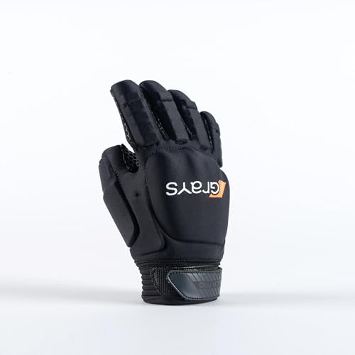 GRAYS Touch Pro Hockey-Handschuh, linke Hand, Schwarz, Größe L