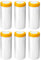 QWORK® 6 Rollo Plastico Cubretodo, Plasticos para Cubrir Muebles con Cinta de Pintor, Película Protección para Pintura Automotriz y Muebles, 110 cm x 20 M