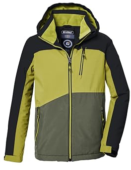 killtec Jungen Funktionsjacke mit Kapuze und Schneefang KOW 370 BYS JCKT, schwarz, 116, 42164-000