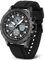 Orologio Uomo Sportivo Militare Impermeabile Analogico Digitale in Acciaio Inossidabile con Sveglia, Cronometro, LED, Suoneria Oraria - Multifunzione (Bianco-Nero)