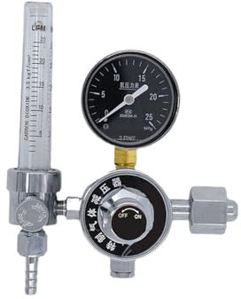 HLFLBAVATW Druckminderer YQD-731L Stickstoff-Druckminderer mit Durchflussmesser(0-60L/min)