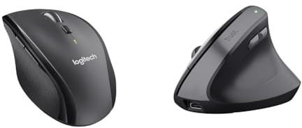 Logitech M705 Marathon Ratón & Trust Yuno Ratón Vertical Inalámbrico
