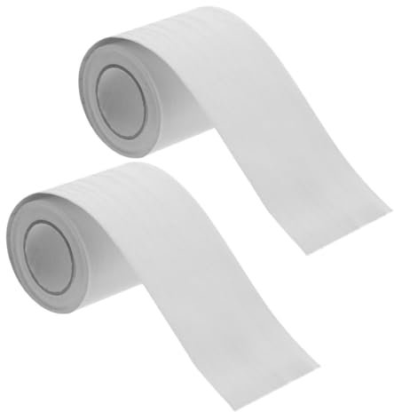 VILLCASE 2rollen Selbstklebende Flexible Sockelleisten Molding Trim Je Weiß Holzmaserung Pvc Skurrfreie Zierleiste Langlebig Wanddeko Für Wohnräume Flur Balkon Schlafzimmer