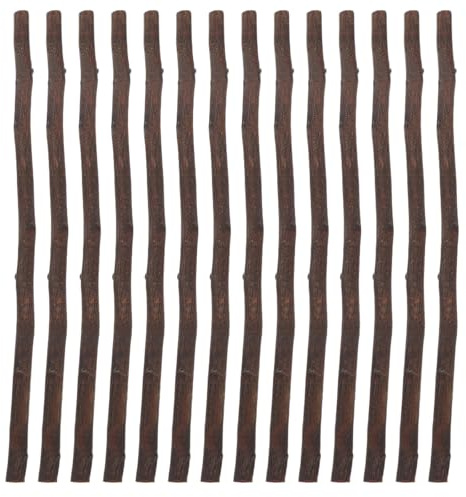UKCOCO 100 St Naturliga Trästockar: Hantverkskvistar, Trägrenar - Diy-klippbara Stavar För Julgransprydnader, Väggkransdekorationer (20 Cm/7,9 Tum)