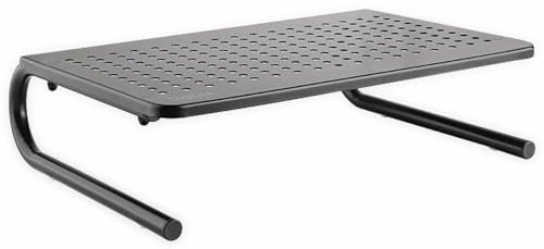 LogiLink TV- Monitorerhöhung aus Stahl, max. Belastung 20kg, mit perforierter Platte zur Erhöhung der Luftzirkulation, Länge = 37cm