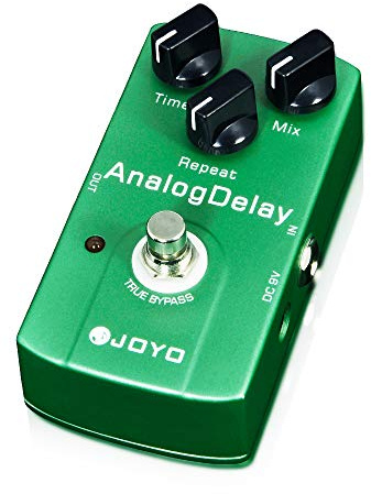 JOYO Pedal de efecto de retardo digital con retardo de circuito suave y suave para efecto de guitarra eléctrica - True Bypass (retardo analógico JF-33)