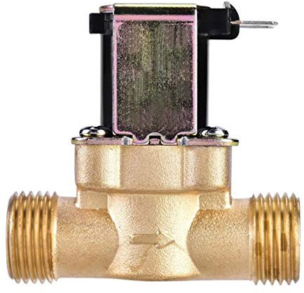 YIJIAN-UMBRELLA DC24V AC220V Elektrische Magnetventil Normalerweise geschlossene Messingventile für die Wassersteuerung 3 / 4inch 1/2 Zoll (Specification : 1/2, Voltage : AV 220V)