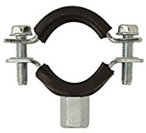 50 colliers lourd MARKS35, double embase Acier Zingué, Isophonique - M8 - M10 - D. 26-34 mm