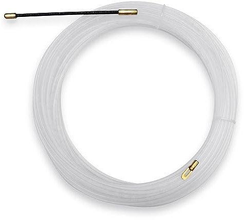MIBSH Fijo Cerco Extractor de Cable de Alambre de Nailon eléctrico, Dispositivo de guía de Extractor de Cinta de Pescado for Electricista Dispositivo Soldadura (Color : White, Size : 3mm x 25m)