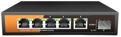 Répartiteur Ethernet Commutateur Ethernet 2,5 G Réseau Plug and Play Non Géré Multi-Gigabit 2,5 Gbit/s À 5 Ports