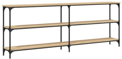 vidaXL Table Console Chêne Sonoma 200 x 29 x 75 cm Bois d'ingénierie