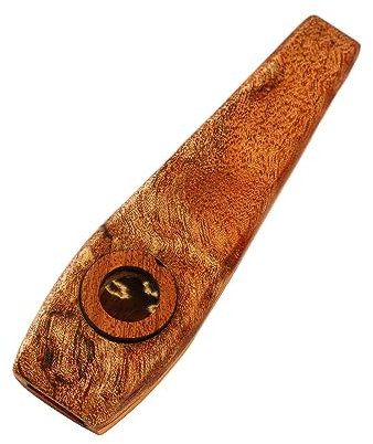 Kazoo-Flöte aus Ahornholz, Musikalisches Blasinstrument mit Membran, Klassische Kazoo-Begleitung aus Holz, Mundharmonika-Mundmusik für Blues-Folk-Country-Auftritte