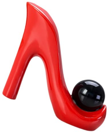 Alipis Keramikvase in High Heel Form mit Stabiler Struktur und Hydraulischer Hydroponik Kreative Blumenvase für Büro und Zuhause in Modern Minimalistischem Stil