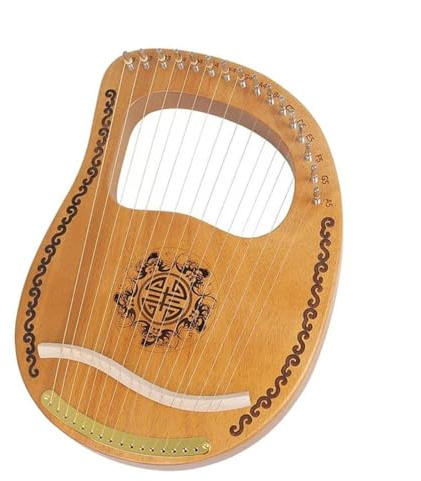 Anfänger harfe 16 Saiten Lyra Harfe Holz Mahagoni 16-Ton String Musikinstrument Mit Stimmschlüssel Erwachsene Anfänger