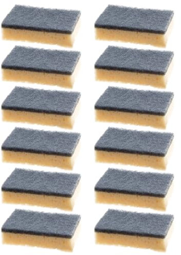 Ipetboom 12 Piezas Esponja De Cocina De Alta Densidad Estropajo para Fregar Platos Esponja Limpiadora para Cocinas Baños y Fregaderos Eficaz