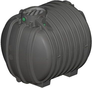 FLORANTIA Regenwasser Zisterne 10000 Liter Erdtank Aqua-Rondo Kunststoff [ Ausbaupaket passend für Ihre Anwendung frei wählbar ]