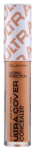 Collection Cosmetics Lasting Perfection Ultra Cover Concealer, Up to 16hr Wear, XL Applicator, Cocoa Warm, 5.5ml