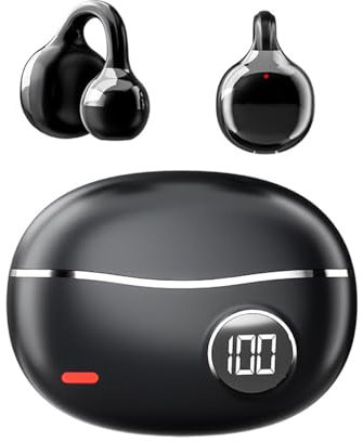 rongweiwang Inbyggt högpresterande batteriheadset Bluetooth för Bluetooth-hörlurar med mikrofon ABS Trådlöst Bluetooth-headset, svart