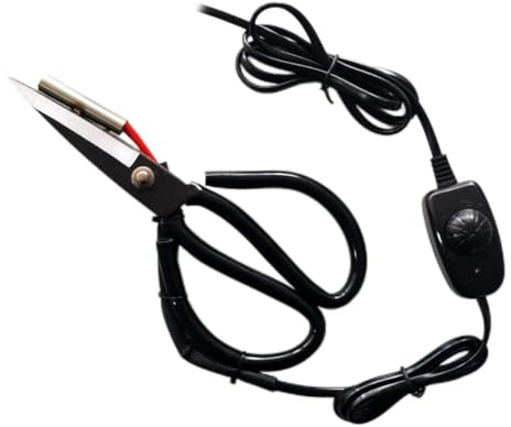 GREOHNMPAW Elektrothermische Scheren Heizende Schere Beheizte Schneideschere mit Schaltersteuerung EU-Stecker
