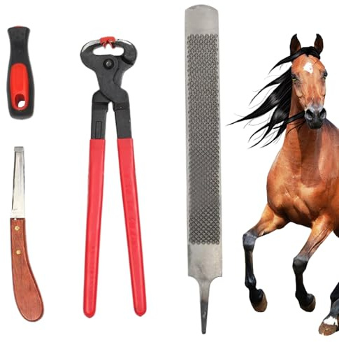 Ziegen Klauen Schere Pflegewerkzeug Für Ponyhufe | Multifunktionales Präzisions-Set Mit Nagelzange Für Stall, Landwirtschaft & Tierhaltung