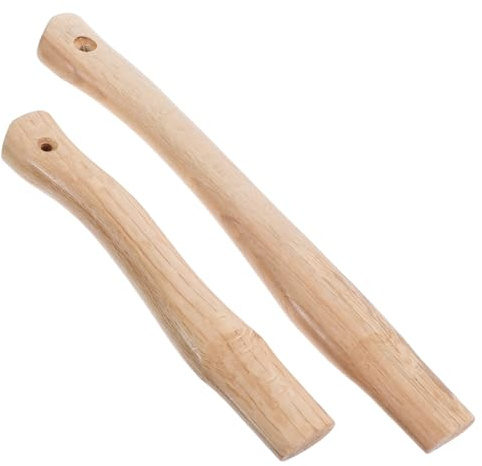 LOORGVEL 2pezzi Impugnatura in Legno Resistente Manico Del Piccone Di Ricambio Accessorio Per Campeggio Per Taglio Di Legname e Lavori Di Falegnameria